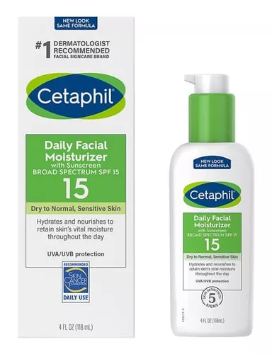 Humectante facial Cetaphil - Daily Facial Moisturizer SPF 15, 118ml