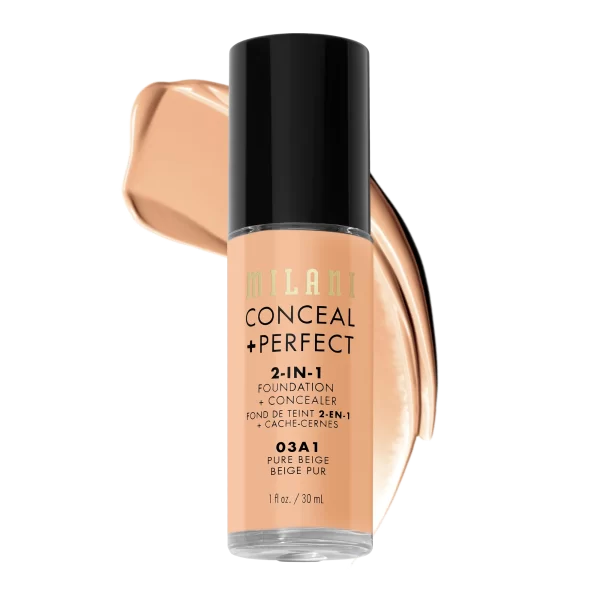 MILANI - Conceal + Perfect 2-in-1 Foundation + Concealer - 03A1 Pure Beige