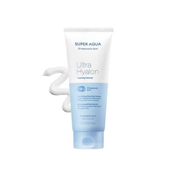 MISSHA - Super Aqua ultra Hyalron Foaming Cleanser - 200ml