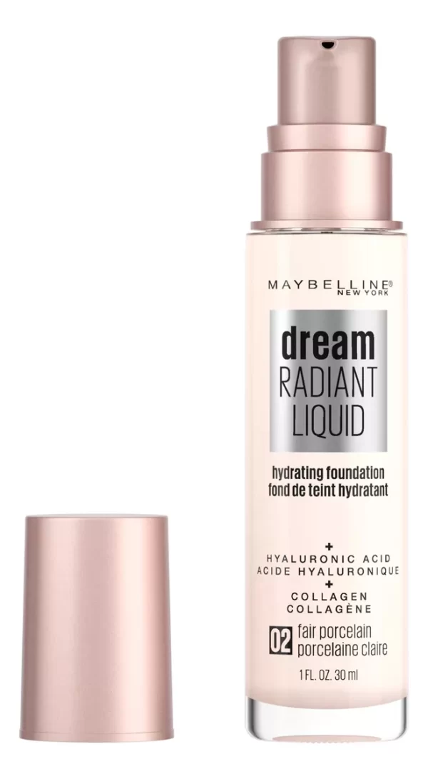 MAYBELLINE - Dream Radiant Liquid Hydrating Foundation - Fair Porcelain